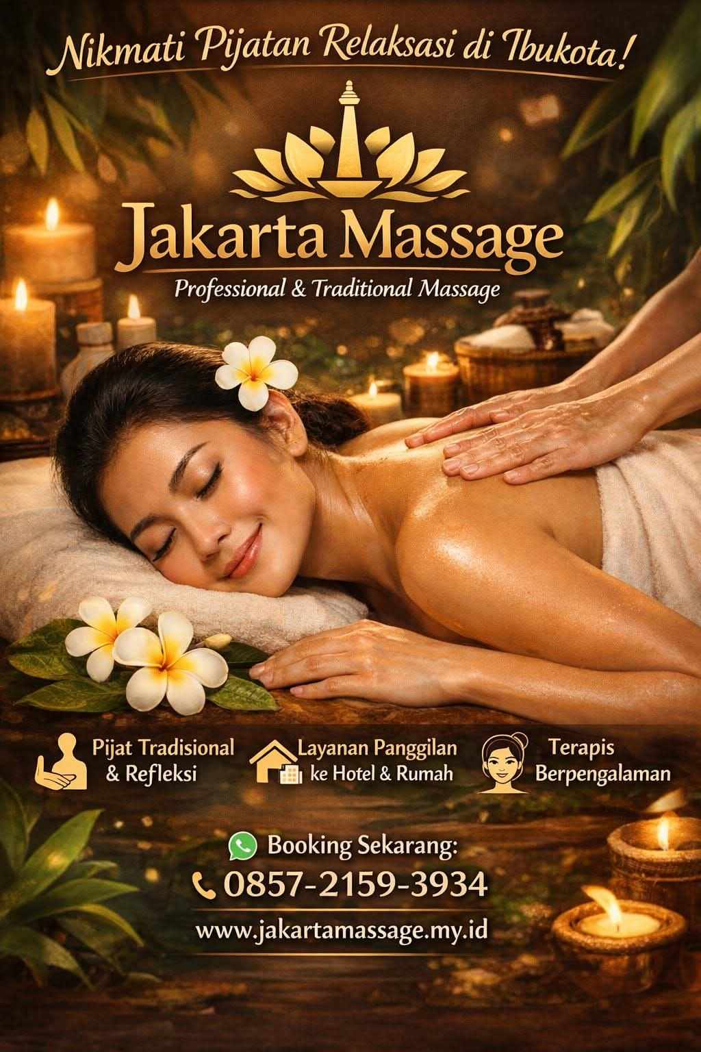 MENERIMA JASA PIJAT PANGGILAN KERUMAH, HOTEL, APARTEMEN, KOST & KANTOR