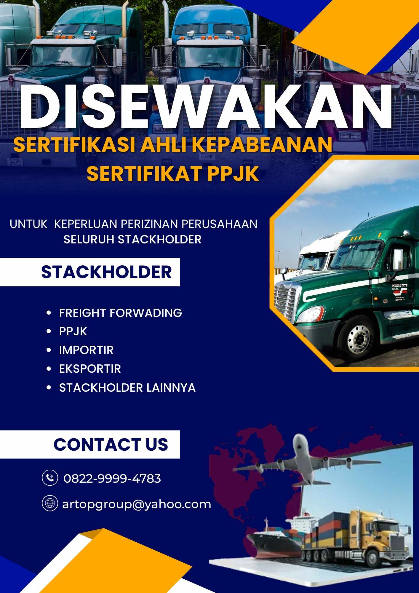 DISEWA SERTIFIKAT PPJK - SERTIFIKASI AHLI KEPABEANAN