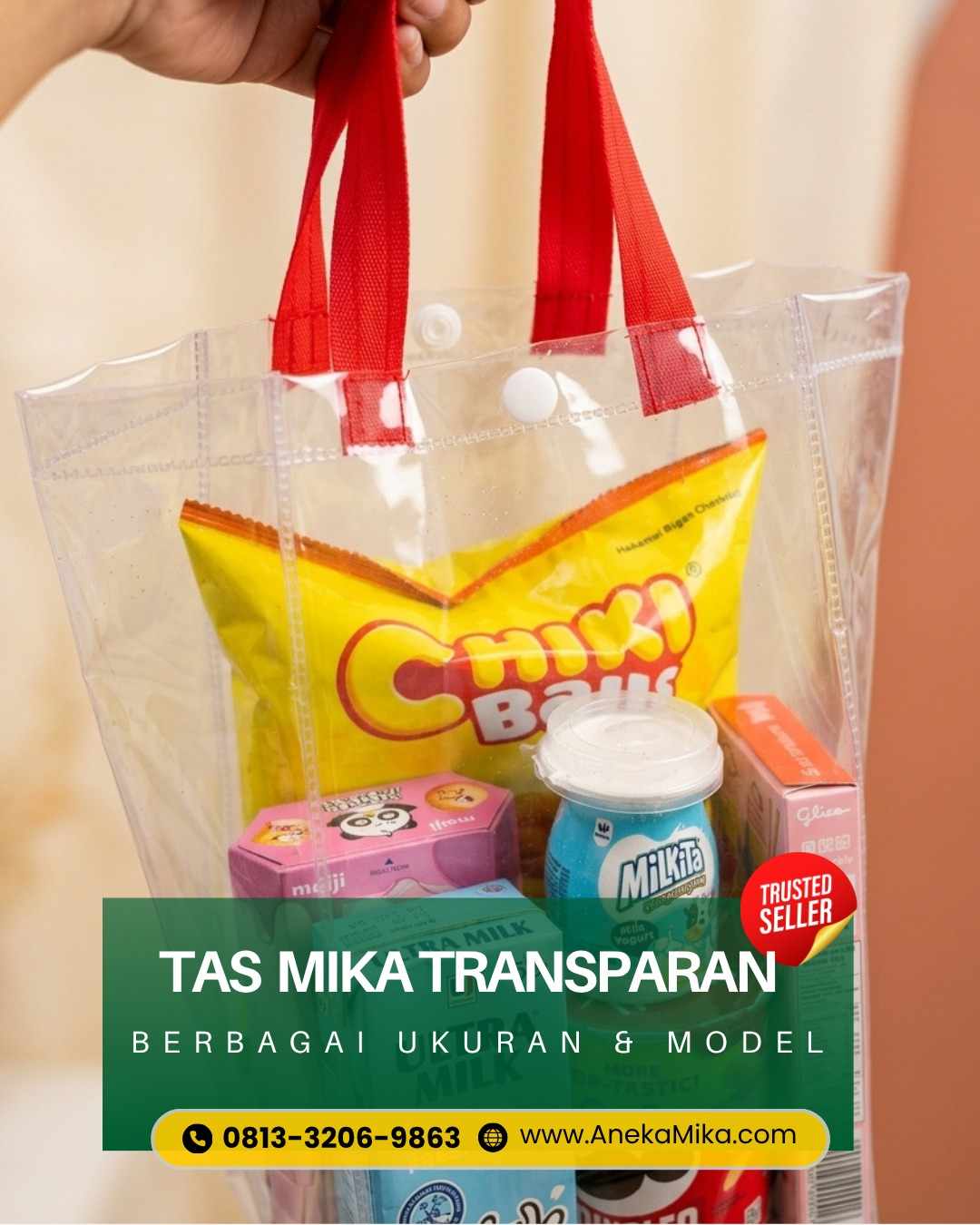 0813-3206-9863, Pabrik Tas Mika Transparan di Bangkalan