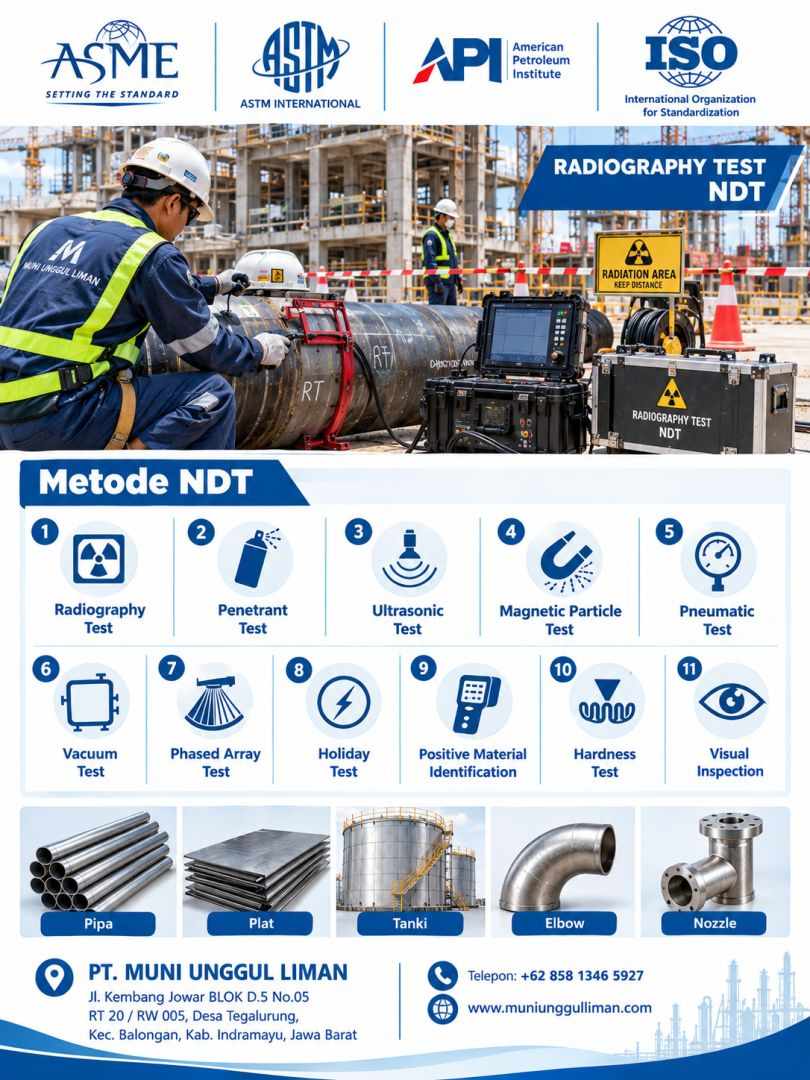 Vendor Radiography Test Pressure vessel Area Bekasi