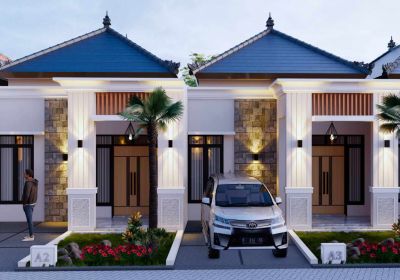rumah baru model bali samping komplek citraland pancing unimed