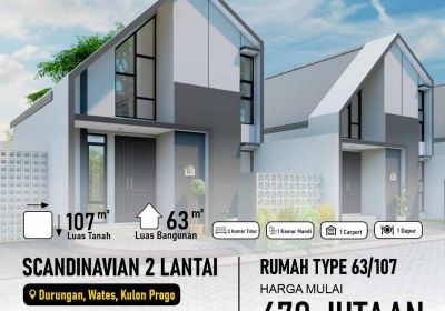 jual rumah 2 lantai di wates kulon progo yogyakarta
