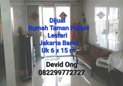Dijual Rumah Taman Palem Lestari uk 6x15 m di Jakarta Barat