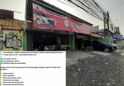 Properti Strategis di Samping Boxies 123 – Cocok untuk Hunian & Usaha!