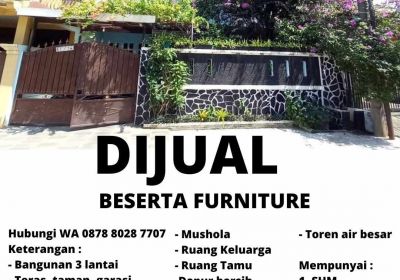 DIJUAL RUMAH BESERTA FURNITURE